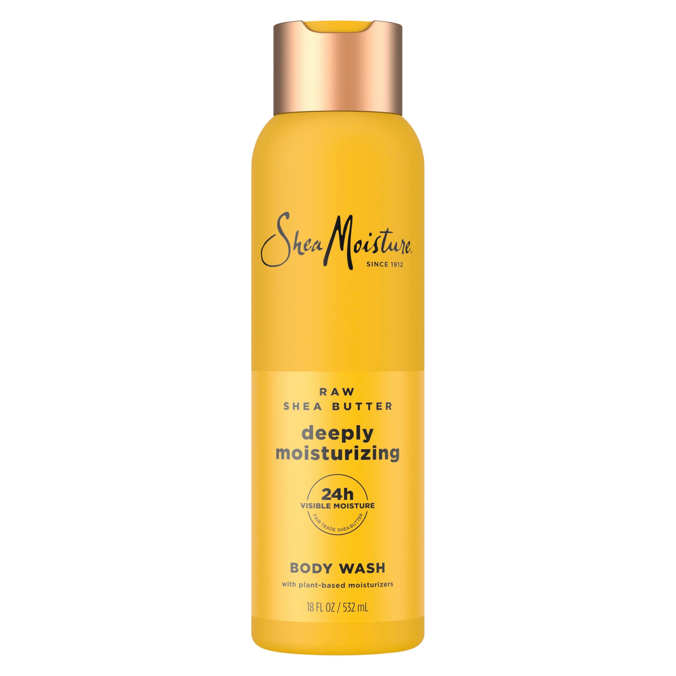 SheaMoisture front bottle showing label and 18 oz size for clear identification and benefit