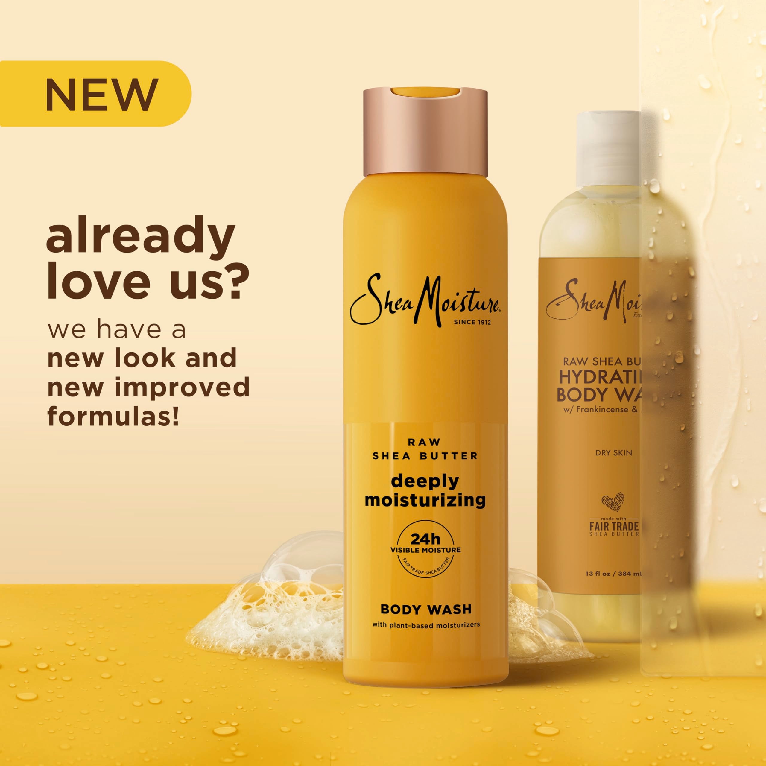 SheaMoisture pump dispensing gentle foam for effective cleansing and hydration