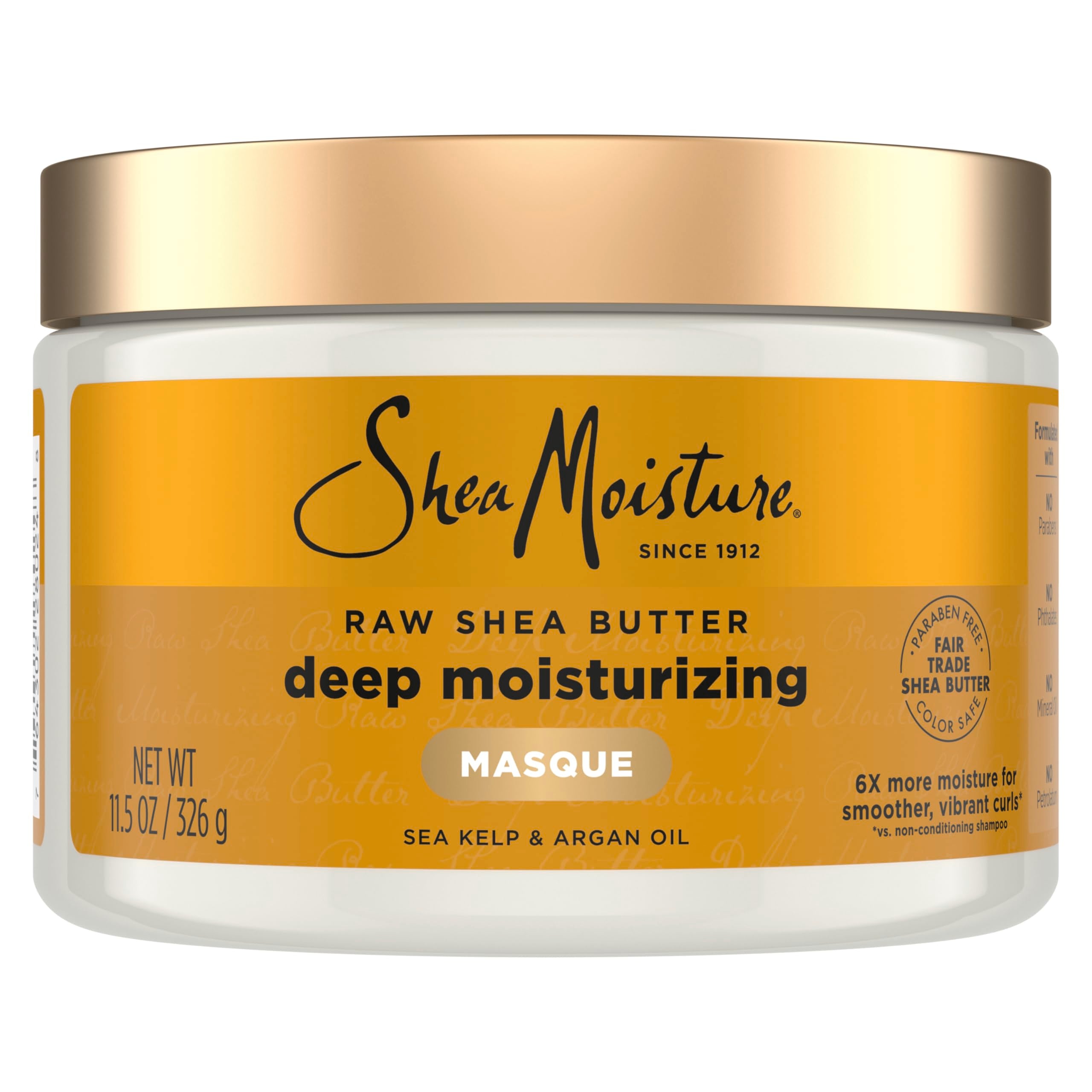 SheaMoisture front packaging showing product and benefits
