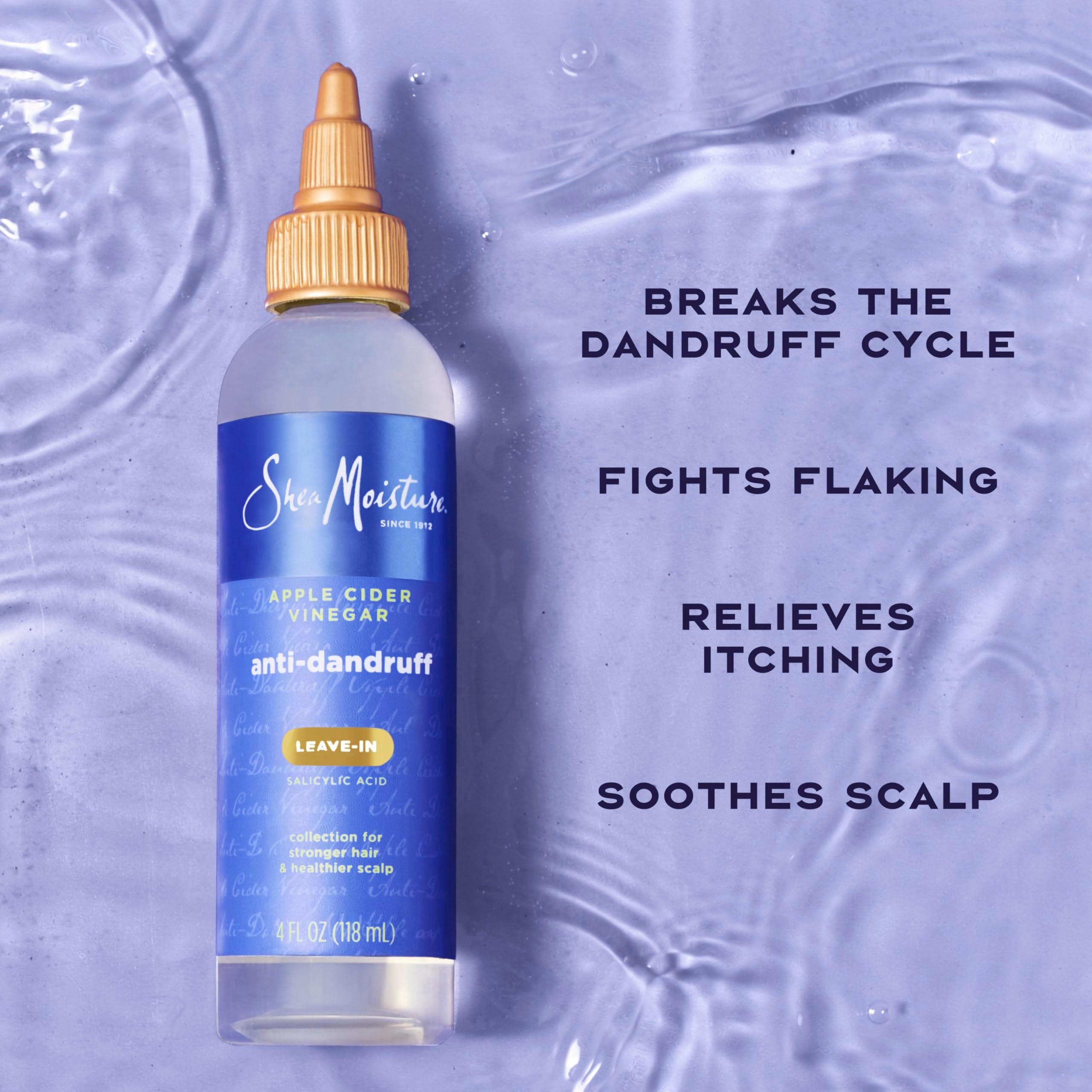 SheaMoisture scalp application demo showing targeted relief and styling compatibility