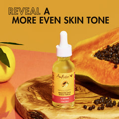 SheaMoisture dropper dispensing serum demonstrating lightweight texture for quick absorption