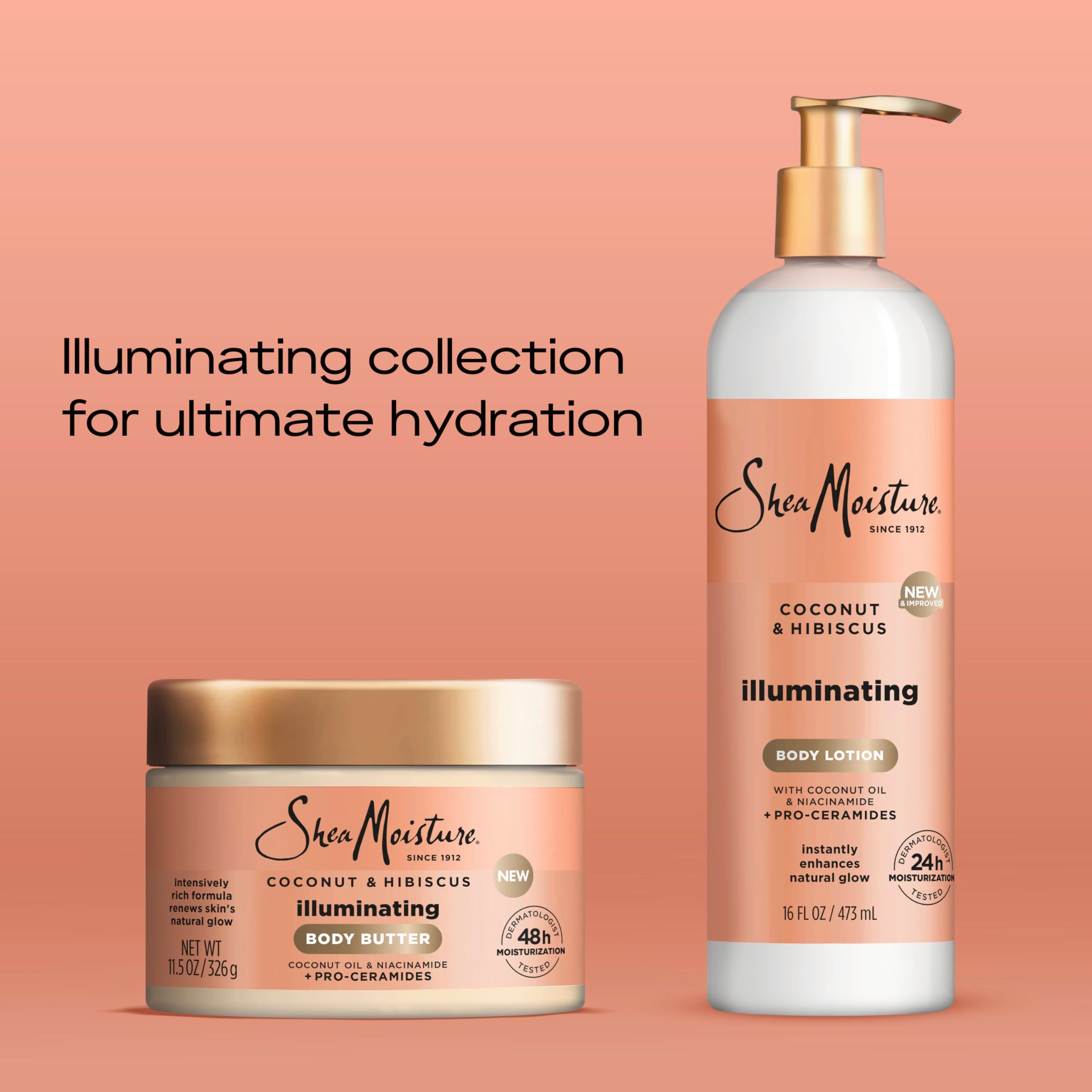 SheaMoisture 16 oz bottle in hand showing true size and portability for daily use