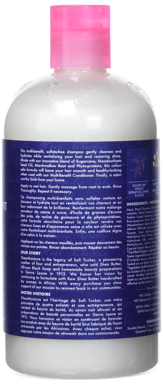 SheaMoisture shampoo gel texture close-up demonstrating smooth hydration