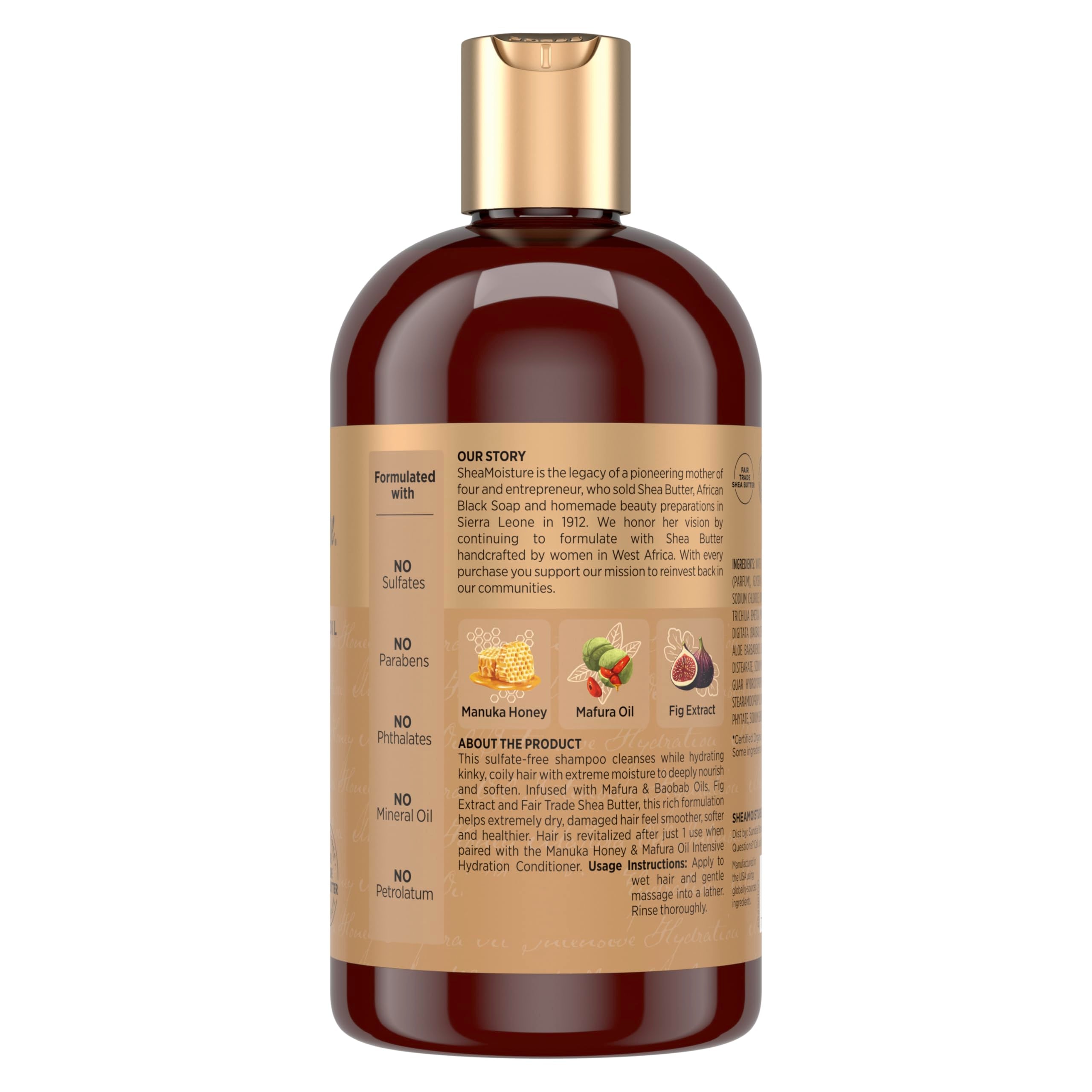 Shea Moisture creamy lather texture on palm demonstrating gentle cleansing and moisture