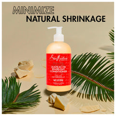 SheaMoisture close-up texture of creamy conditioner highlighting cocoa butter slip
