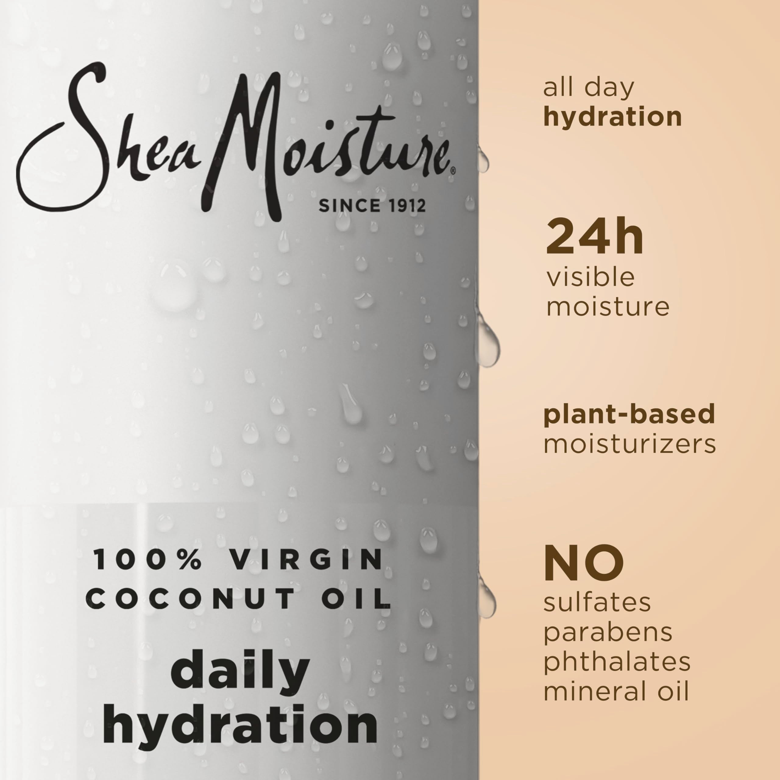SheaMoisture creme-gel texture on hand showing rich moisturization