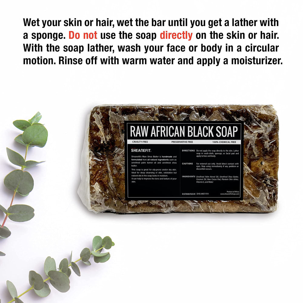 Sheanefit lather on sponge demonstrating rich foam for cleansing