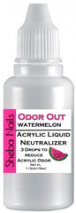Sheba Nails bottle front view showing watermelon scent and 1/2oz size, improves salon scent