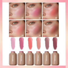 SHEEYOON blush stick swatch on arm illustrating buildable mauve color payoff