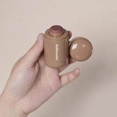 SHEEYOON blush stick in a small travel kit lifestyle shot for on-the-go touchups