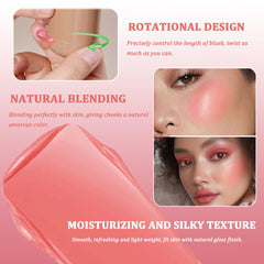 SHEEYOON blush stick twist mechanism detail illustrating precise control and mess‑free use