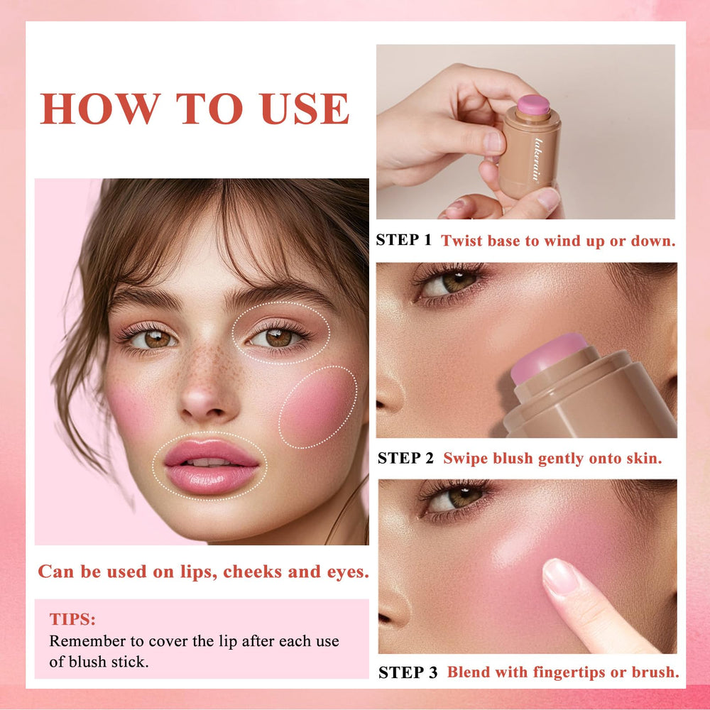 SHEEYOON blush stick with outer packaging box showing product information and retail look