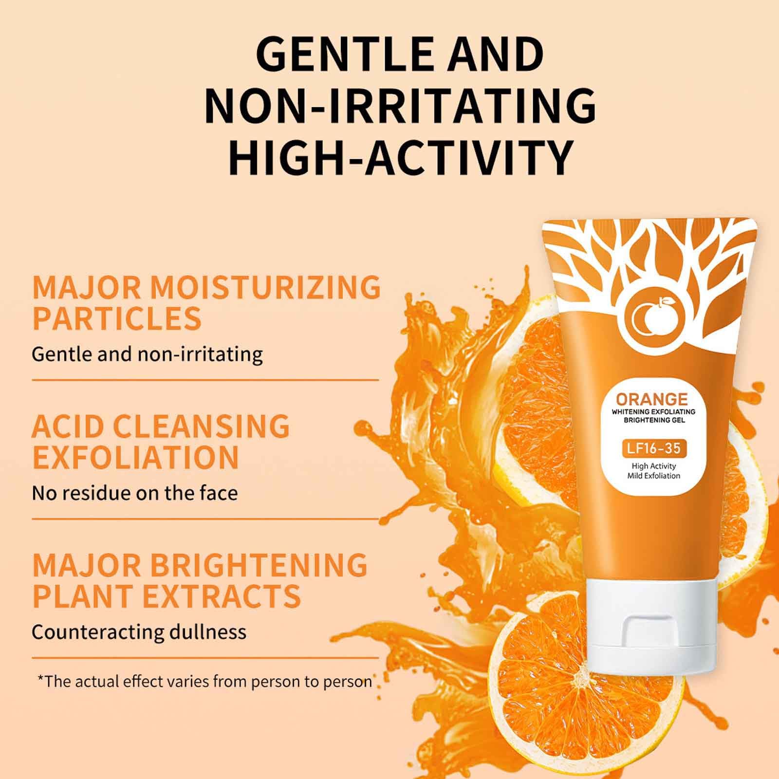 Sheghy gel forming rolling beads to show dead skin removal benefit