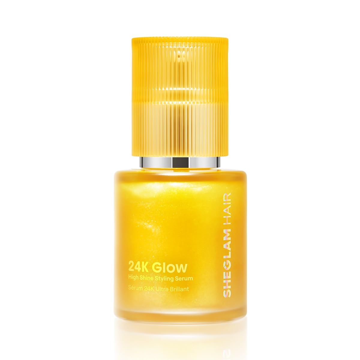 SHEGLAM 24K Glow front bottle showing packaging and compact size benefit