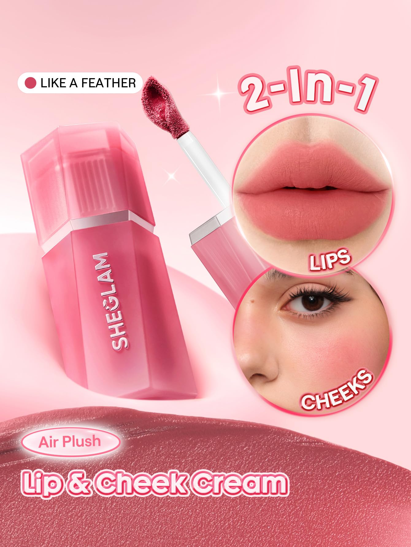SHEGLAM precision leaf applicator closeup delivering exact placement benefit