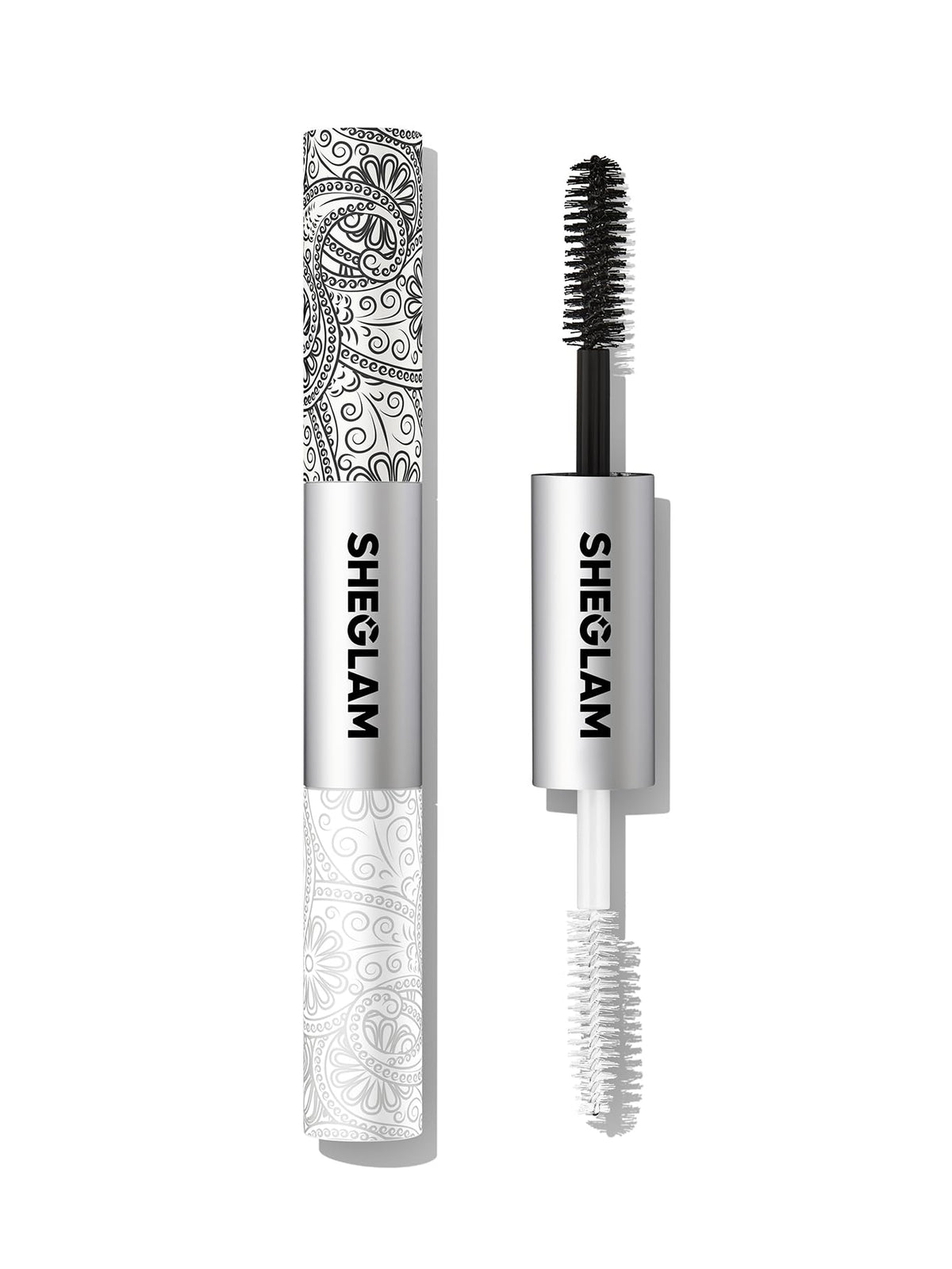 SHEGLAM front packaging showing dual-ended primer and tubing mascara, travel-friendly