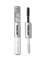 SHEGLAM front packaging showing dual-ended primer and tubing mascara, travel-friendly