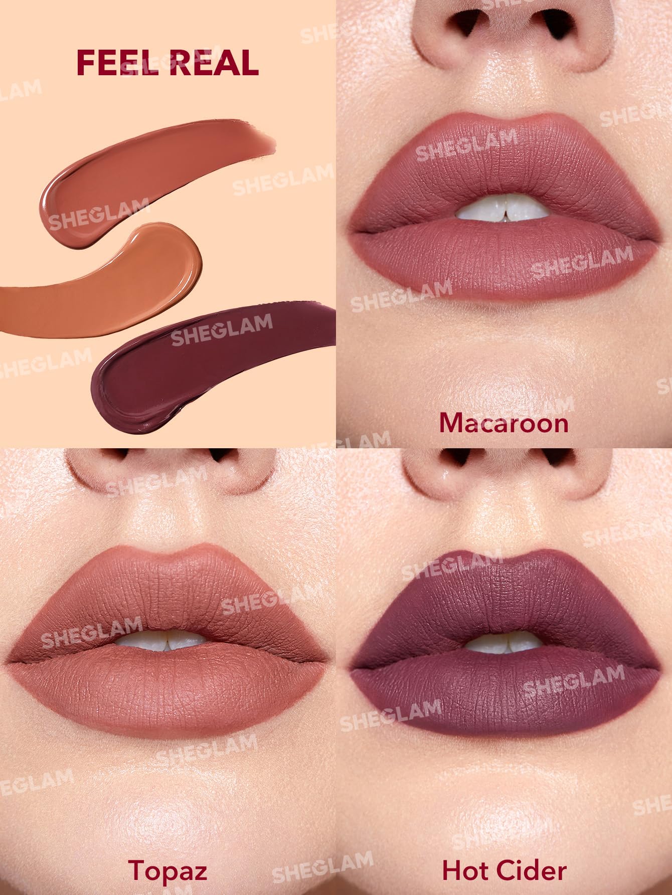 SHEGLAM applicator tip closeup showing smooth texture for precise application benefit