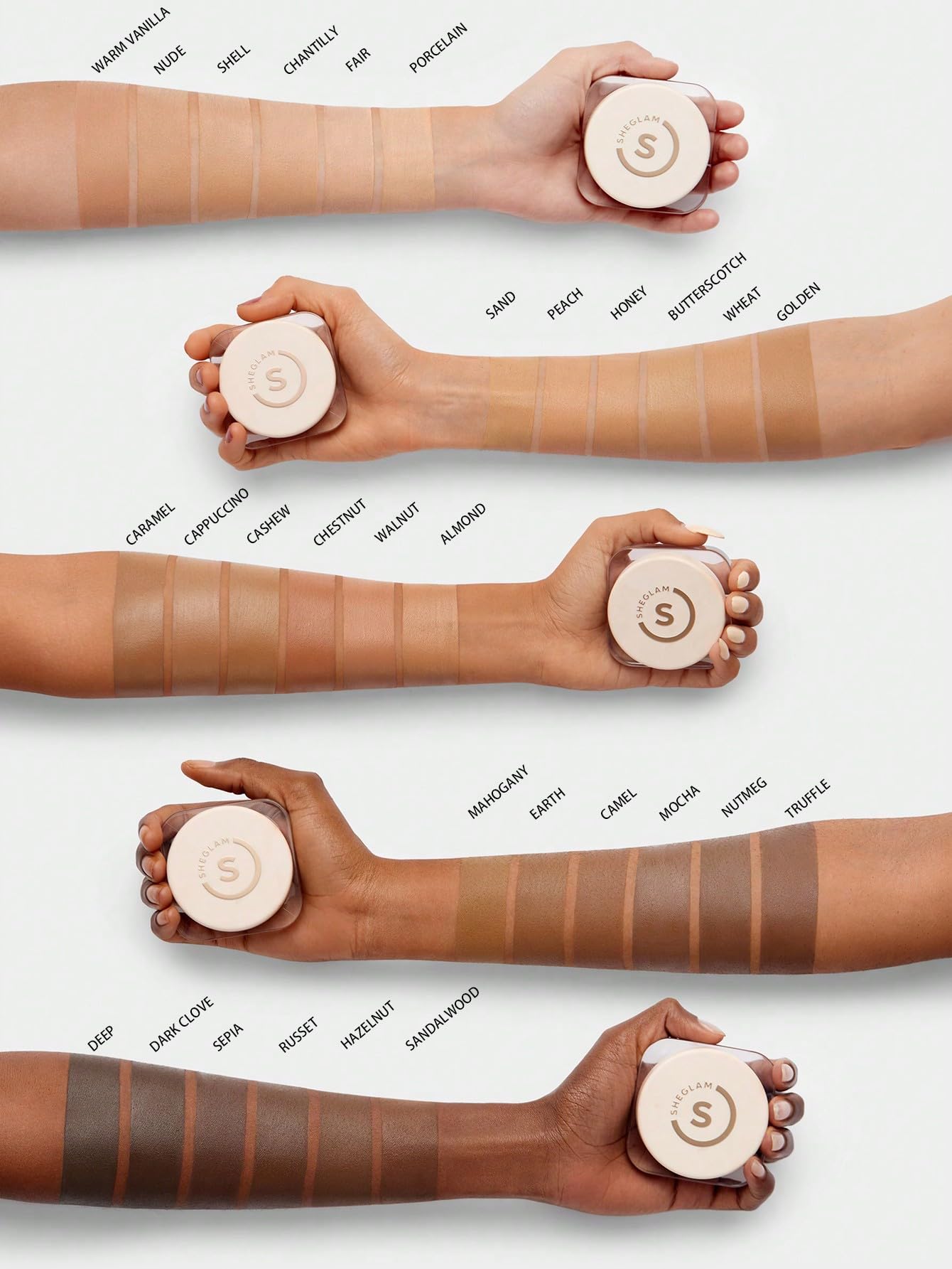 SHEGLAM moisture droplet ingredient highlight indicating hydrating benefits and skin comfort