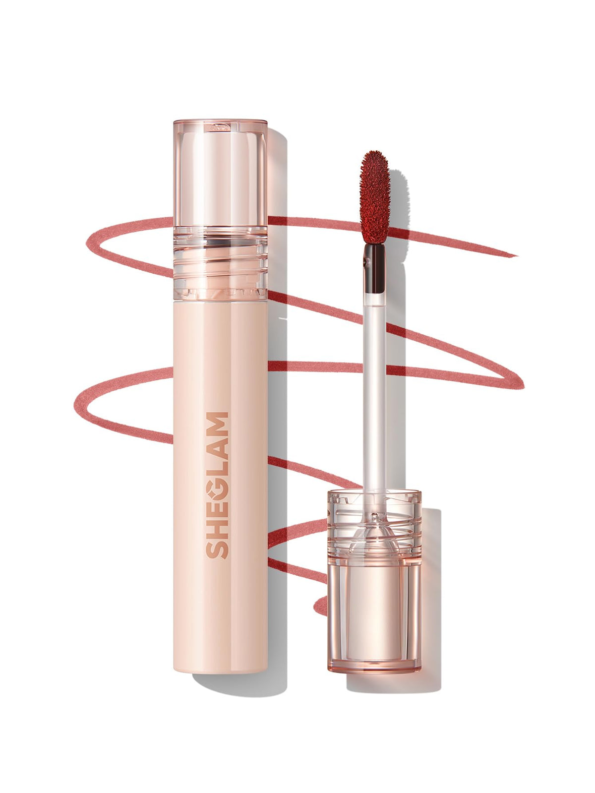 SHEGLAM Bare Blush front packaging showing product and shade benefits