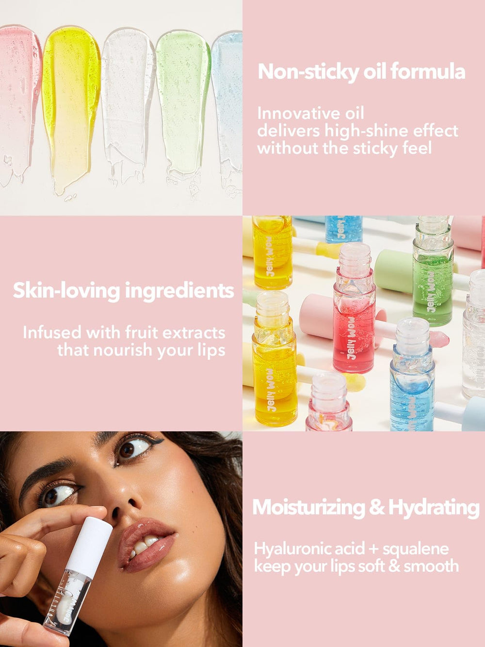 SHEGLAM on-model lips wearing Berry Involved, high-shine fuller-looking lip benefit