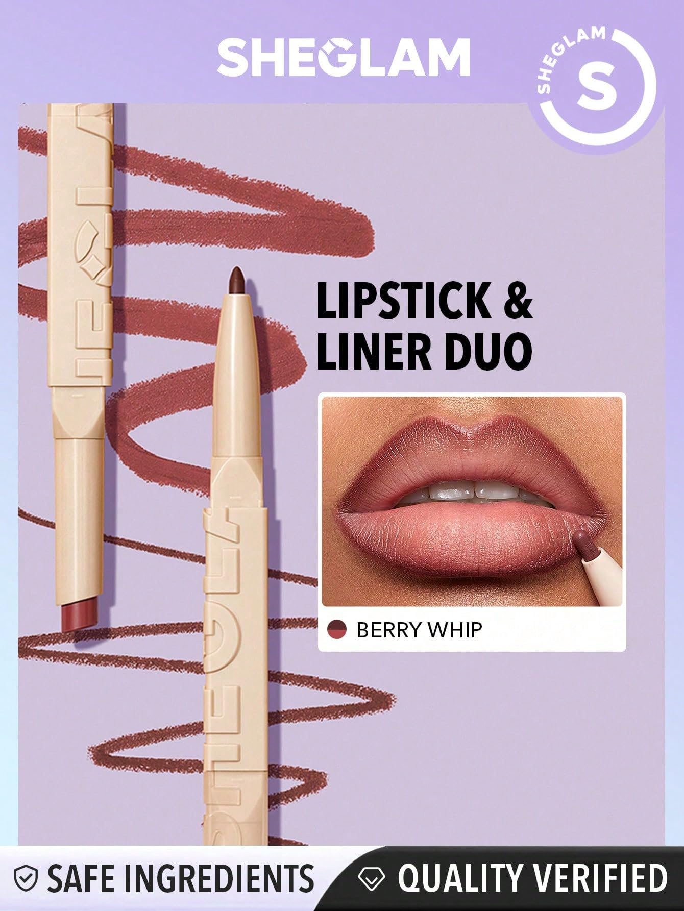 SHEGLAM dual-ended detail highlighting convenience and precise shaping