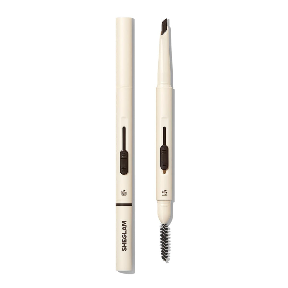 SHEGLAM front packaging showing pencil and spoolie for defined brows