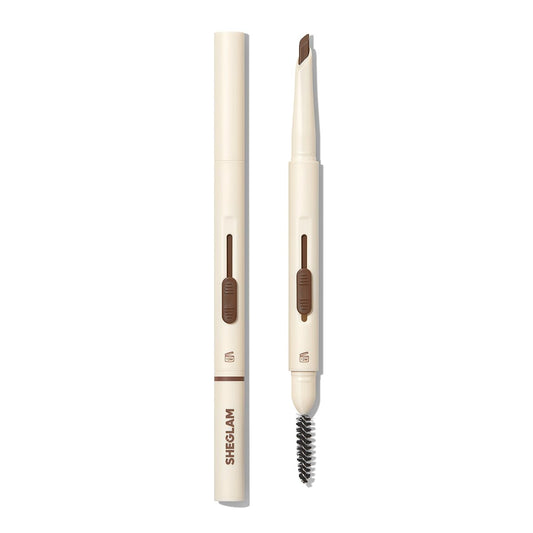 SHEGLAM pencil front view showing slim dual-ended design and portability