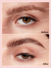 SHEGLAM texture swatch of taupe strokes demonstrating buildable color
