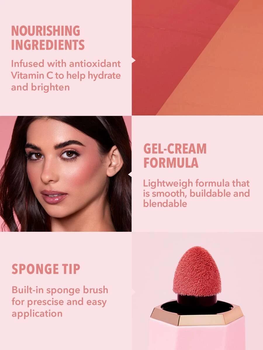 SHEGLAM applying Birthday Suit with fingers for quick blend and natural finish