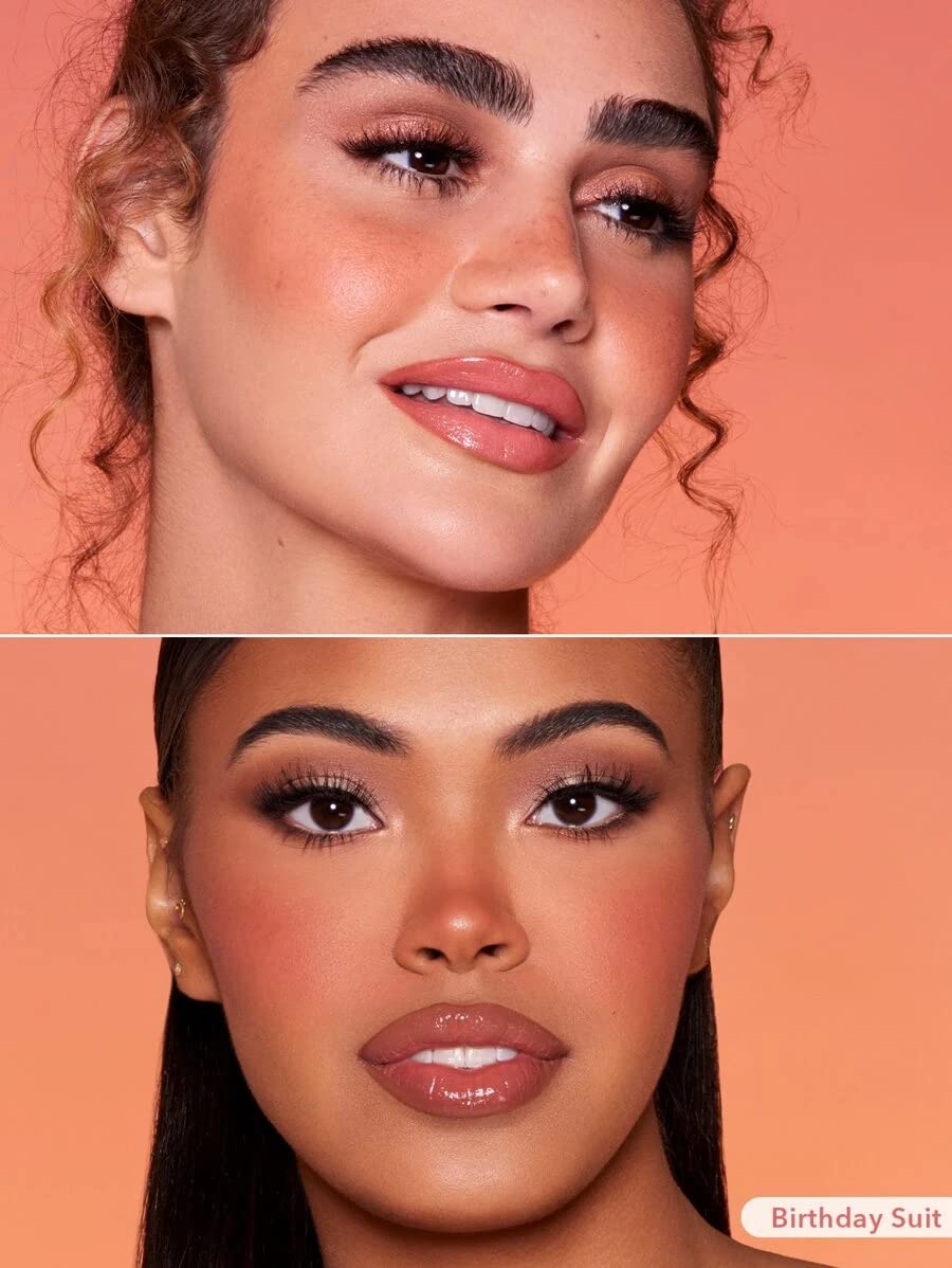 SHEGLAM drop of Birthday Suit texture close-up illustrating hydrating matte formula