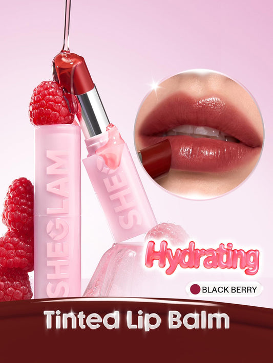 SHEGLAM texture close-up displaying silky oil finish and buildable color benefit