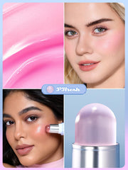SHEGLAM cream texture swipe showing buttery blendability and glow