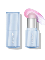 SHEGLAM front view of blush stick showing sleek hexagon tube and shade