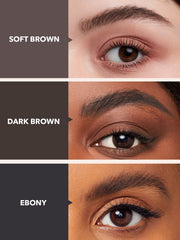 SHEGLAM Boss Brow inside a makeup bag in a lifestyle scene for everyday use and portability