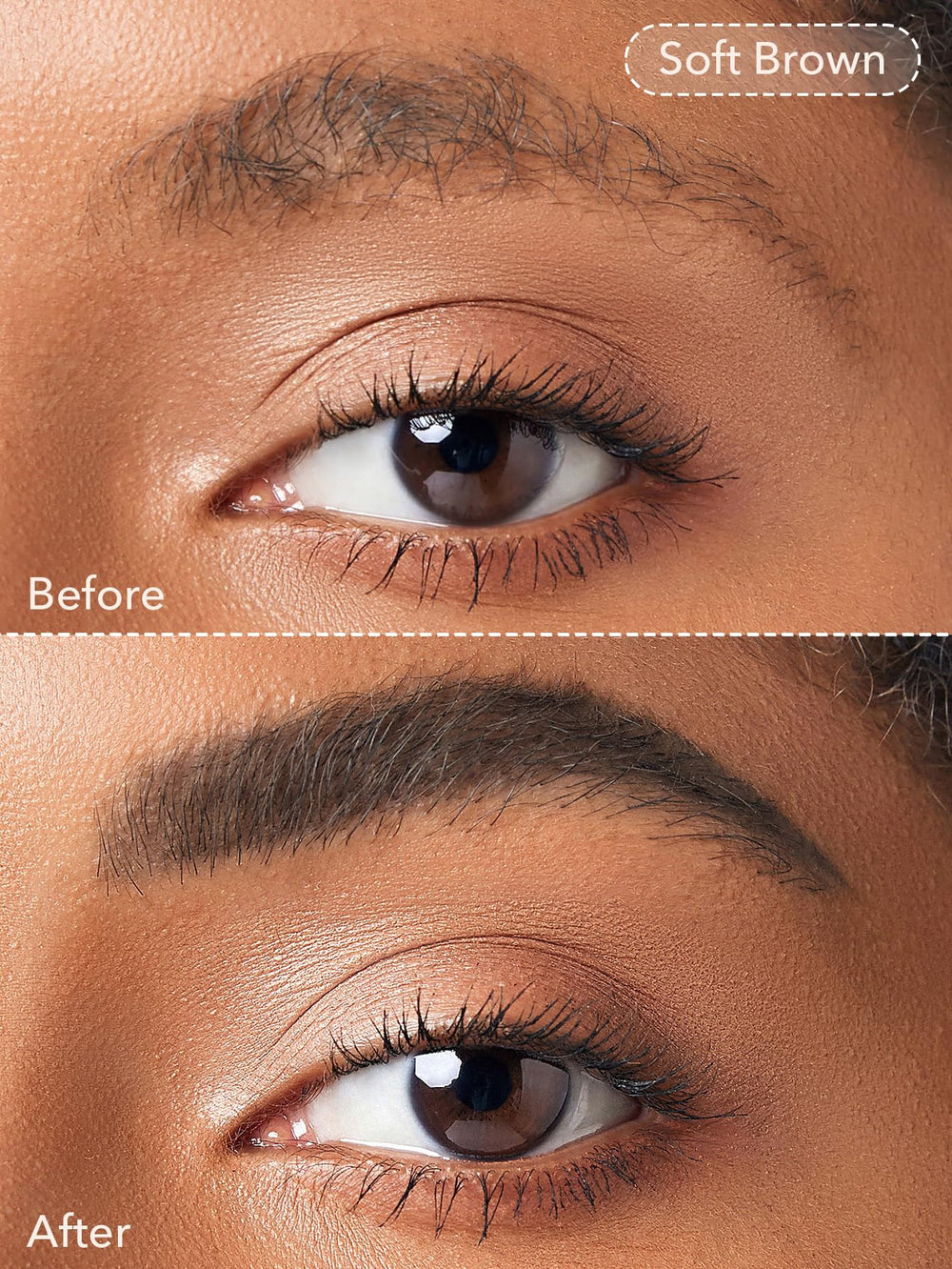 SHEGLAM Boss Brow swatches on arm in soft brown showing buildable coverage