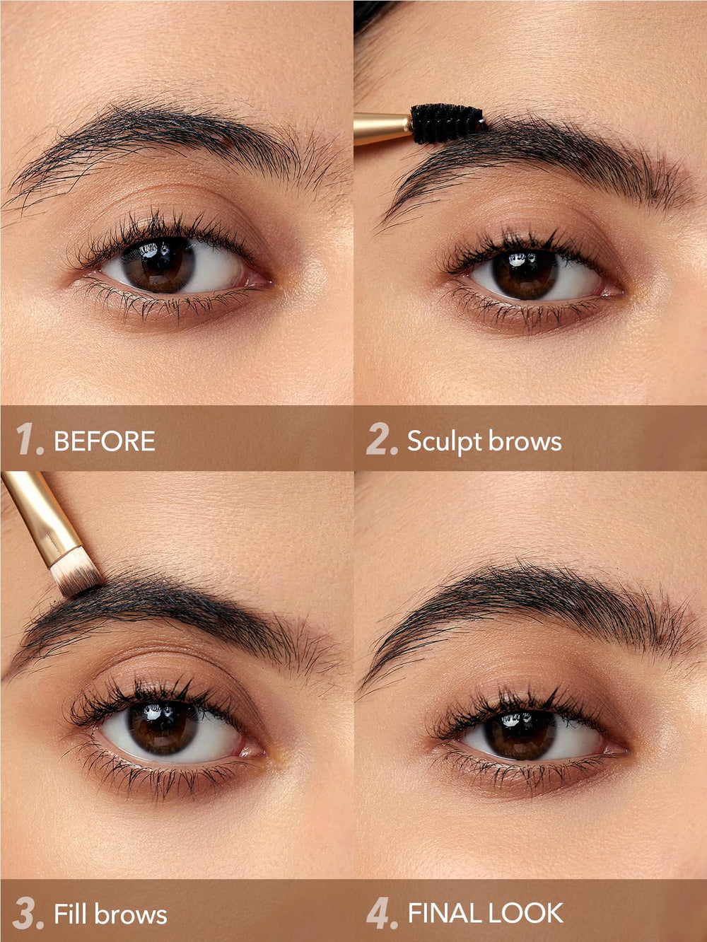 SHEGLAM Boss Brow water droplet test demonstrating moisture-resistant wear performance