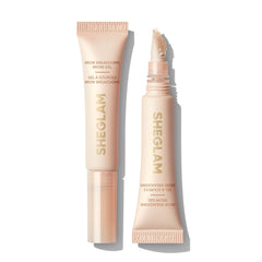SHEGLAM front packaging showing compact clear brow gel for easy identification and hold