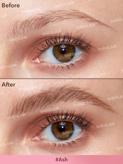 SHEGLAM angled brush close-up, precision tip for crisp hair-like strokes