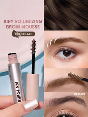 SHEGLAM dual-action spiral brush close-up deposits color and grooms hairs