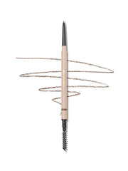 SHEGLAM brow pencil front packaging shows product and shade dark brown benefit precise application