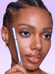 SHEGLAM demo strokes on skin in Espresso showing realistic hair-like definition