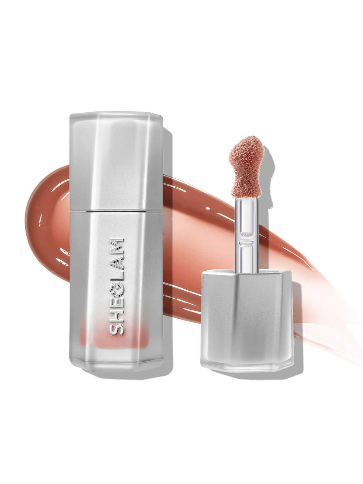 SHEGLAM Brunch Babe front packaging showing sleek tube and shade benefit