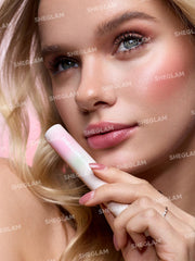 SHEGLAM in bathroom setting suggesting calming routine and elevated self-care benefit