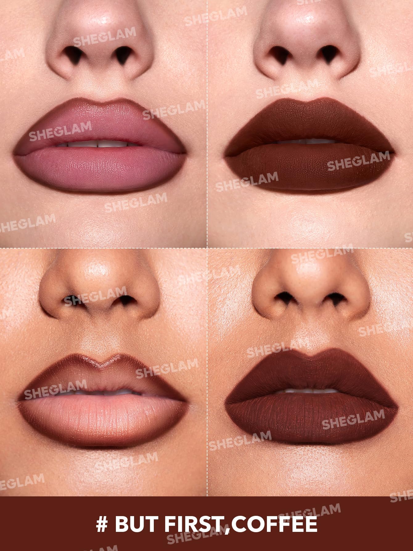 SHEGLAM close-up of cap and tip highlighting precise application