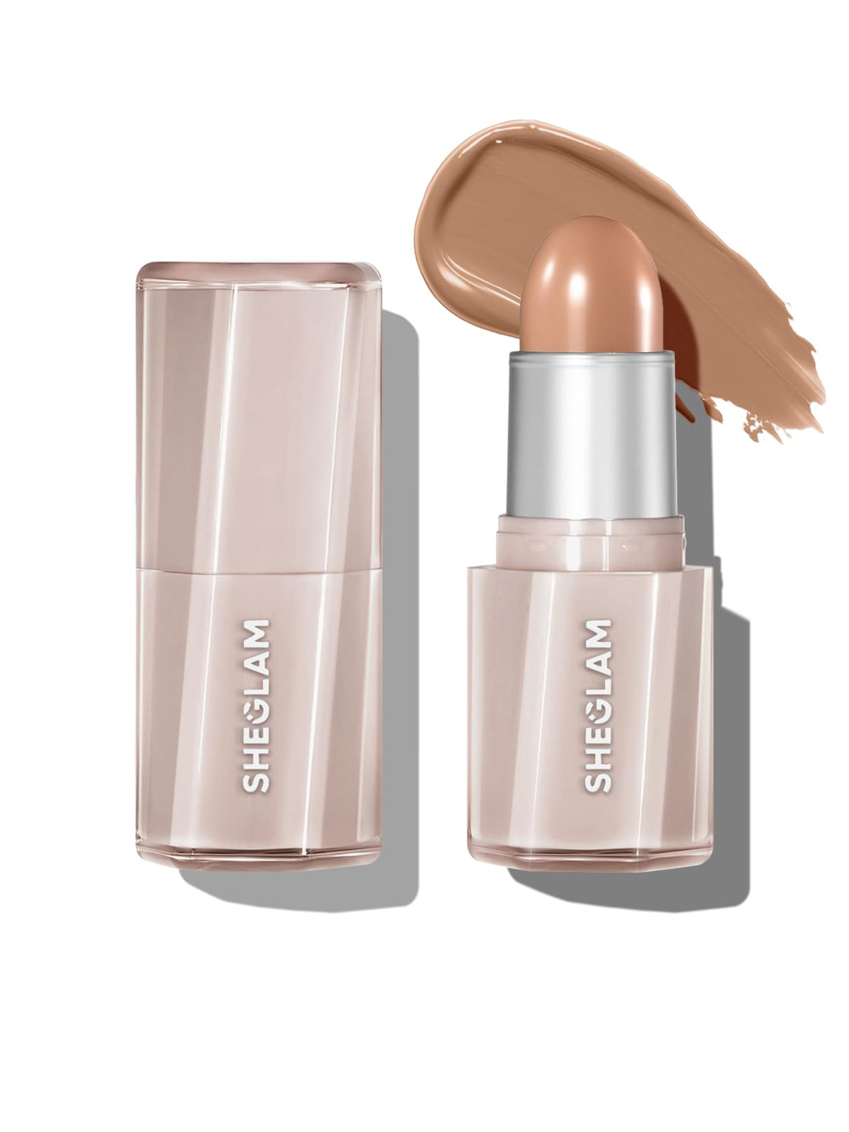 SHEGLAM front view of stick packaging showing convenient twist-up design
