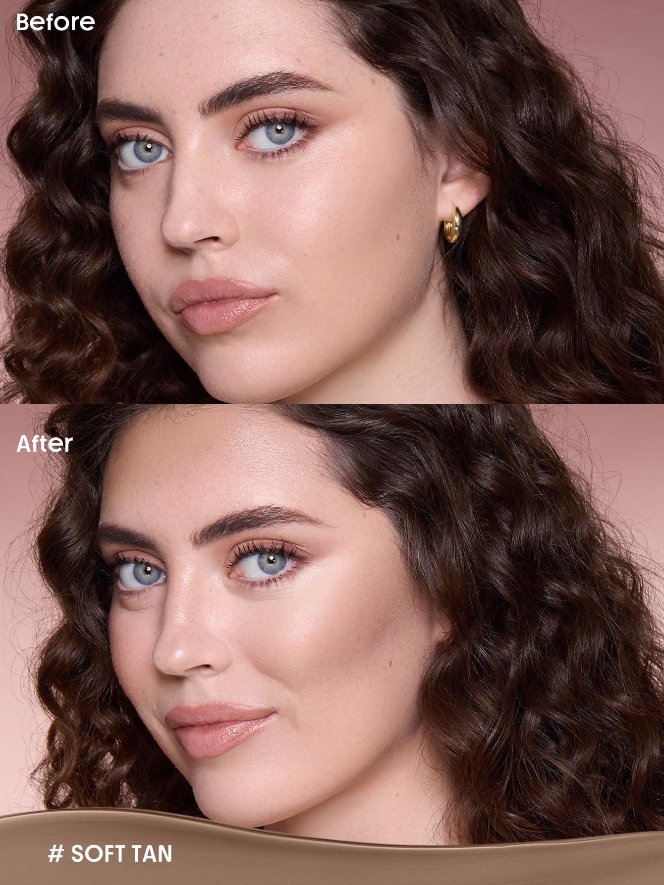 SHEGLAM close-up of tapered tip for precise sculpting and targeted placement benefit