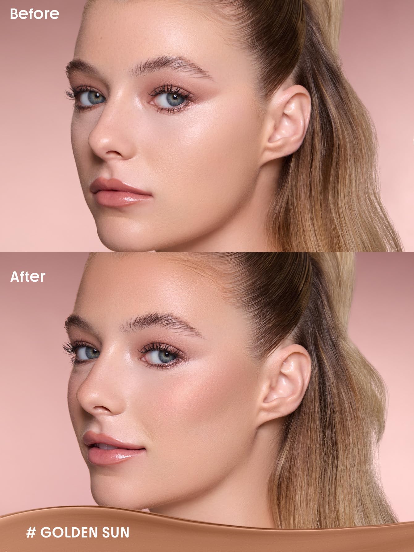 SHEGLAM twist-up stick detail highlighting tapered tip for precise sculpting