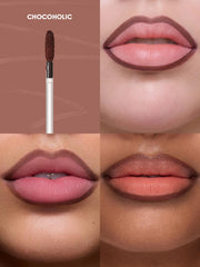 SHEGLAM Chocoholic texture film detail showing thin peel-off film for clean finishing