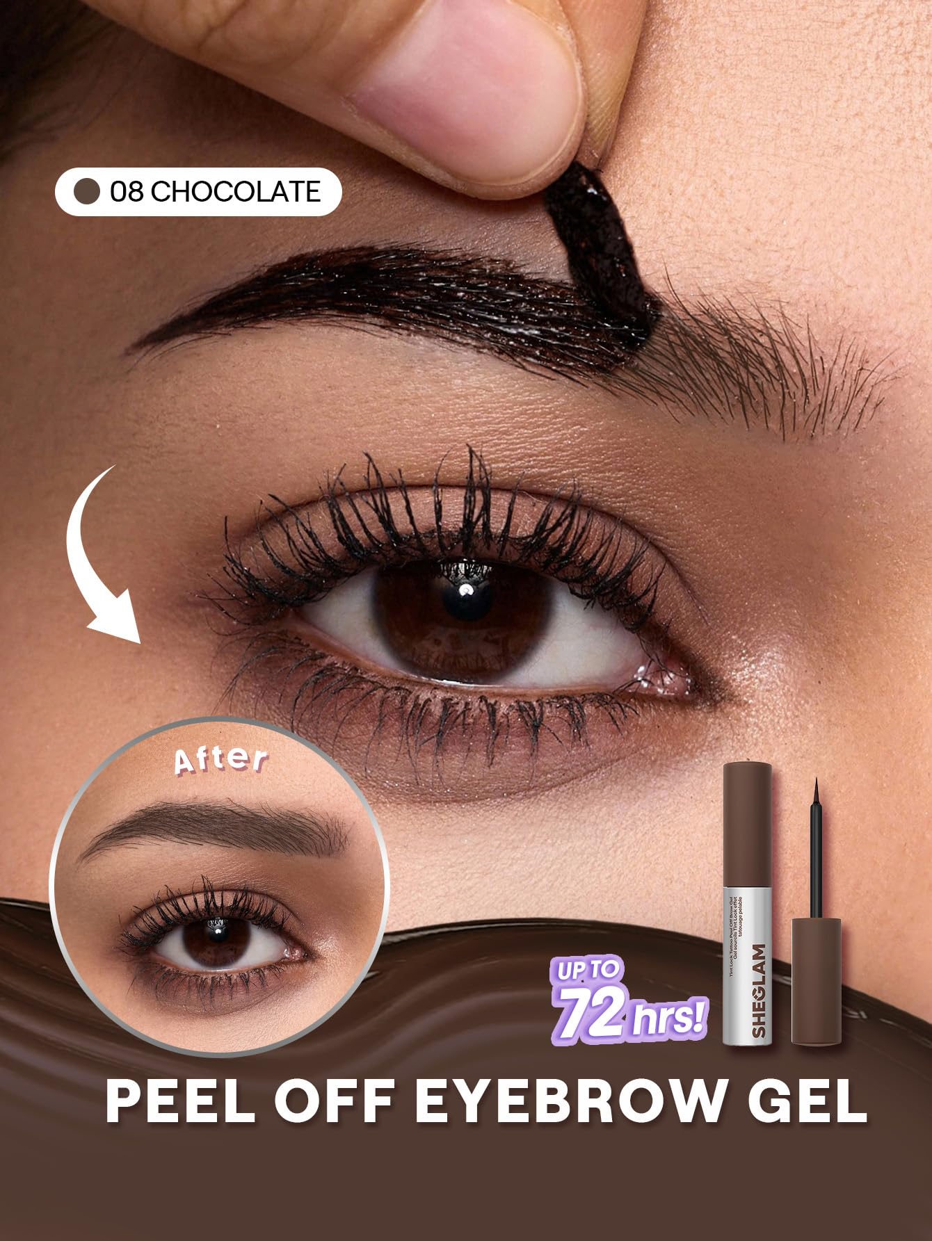 SHEGLAM gel texture close-up showing smooth, buildable tint